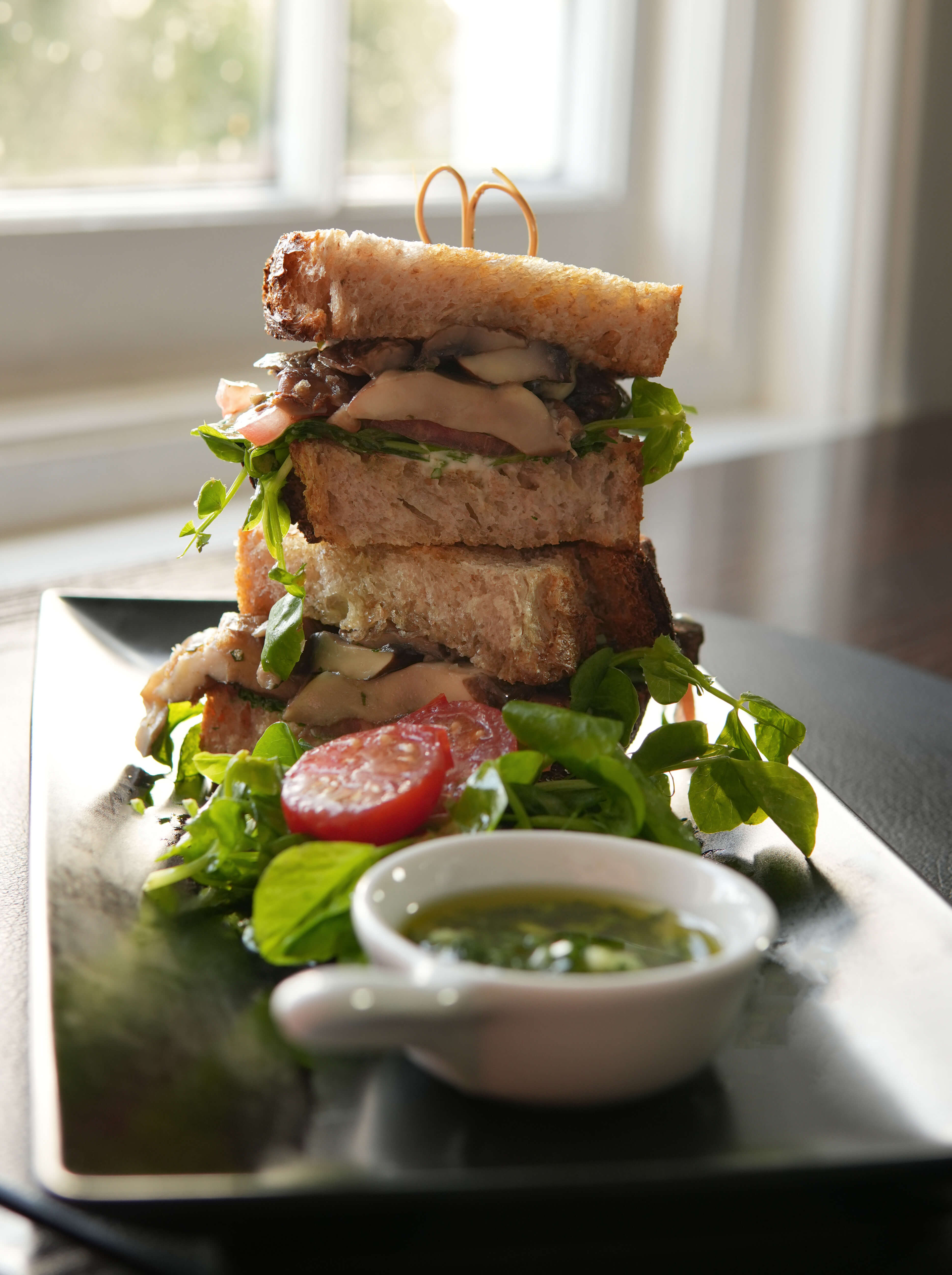 Sandwhich with Argentian chimichurri sauce